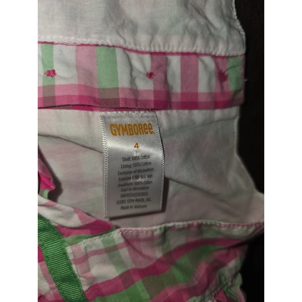Gymboree bright tulip‎ plaid top size 4